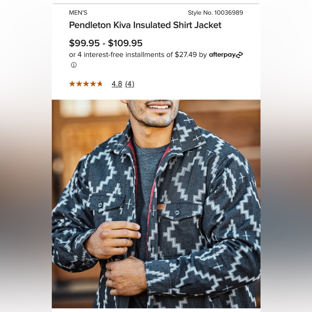 Ariat X Pendleton Kiva Insulated Shirt Jacket